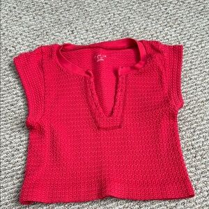 Urban Outfitters Red Knit Top